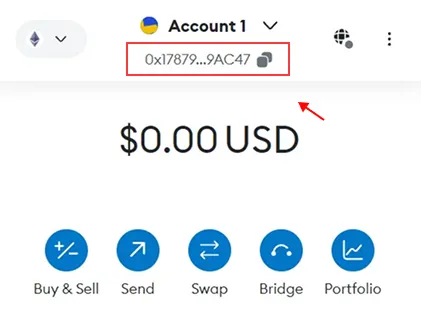 Getting Your Wallet Address